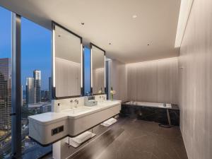 Koupelna v ubytování Aden Hotel Shenzhen Nanshan