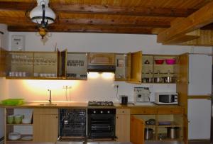Kuchyň nebo kuchyňský kout v ubytování Casa "Cabana Varciorog Arieseni"