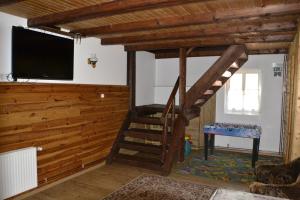 TV a/nebo společenská místnost v ubytování Casa "Cabana Varciorog Arieseni"