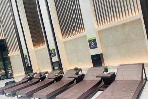 Lázně a/nebo wellness v ubytování 万象海尔国际大酒店 瓦岱机场店提前预约免费接送机
