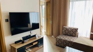 TV a/nebo společenská místnost v ubytování Minissy luxury Serviced Apartment