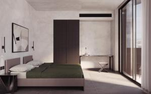 a bedroom with a bed and a large window at Thirty Three Boutique -Adults Only By K Hotels in St Julian's