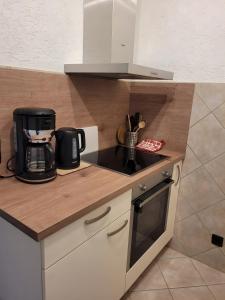 Kuchyň nebo kuchyňský kout v ubytování Ferienwohnung Hilde