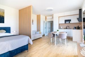 A kitchen or kitchenette at SOLARIS APARTMÁNY Pálava