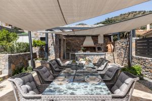 Χώρος καθιστικού στο Villa Marianna