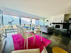 Dapur atau dapur kecil di Dream with a view of Lake Maggiore