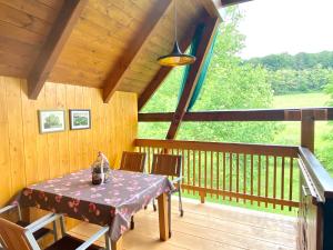 Balkón nebo terasa v ubytování Landhaus Bender Ferienwohnung mit Terrasse und Garten