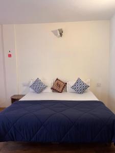 Rúm í herbergi á Joeys Hostel Manali