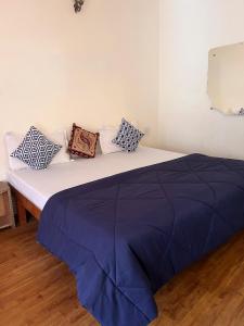 Rúm í herbergi á Joeys Hostel Manali