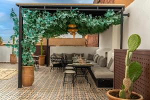 Istumisnurk majutusasutuses Riad Mokha Mokha & Spa