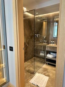 Koupelna v ubytování Buzë Boutique Hotel