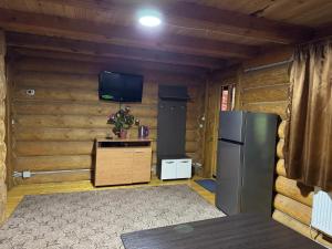TV a/nebo společenská místnost v ubytování Hotel Doi Haiduci
