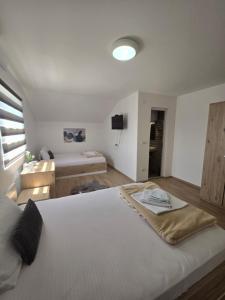 Postel nebo postele na pokoji v ubytování Villa Boho Cherga + 37 fotografií