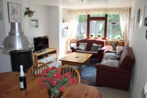 Χώρος καθιστικού στο Bungalow Zonnedael