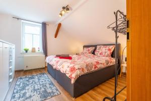 Postel nebo postele na pokoji v ubytování Ferienwohnung Cordula