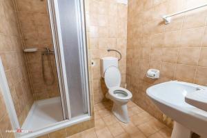 Koupelna v ubytování Hotel Hvězda