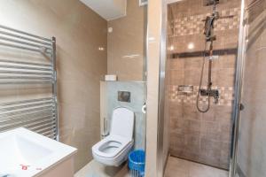 Koupelna v ubytování Hotel Hvězda
