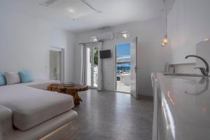 A cozinha ou cozinha compacta de Flaskos Luxury Suites