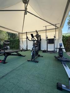 Fitness centrum a/nebo fitness zařízení v ubytování Villaggio Almar