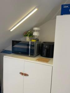 Kuchyň nebo kuchyňský kout v ubytování Apartmens and Rooms Madunic V