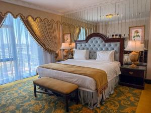 Postel nebo postele na pokoji v ubytování Habitat Hotel All Suites - Jeddah
