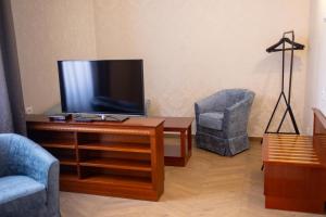 Televízia a/alebo spoločenská miestnosť v ubytovaní Hotel Waldinger