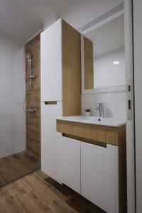 Koupelna v ubytování Apartmani Lepojevic