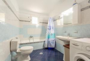 Koupelna v ubytování Villa Thalassa