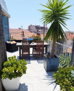 Balkón nebo terasa v ubytování LUXURY LOFT, SUNNY TERRACE - Nice