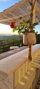 Balkón nebo terasa v ubytování Agriturismo Tra Le Colline