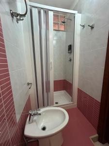Koupelna v ubytování Al Bastione B&B