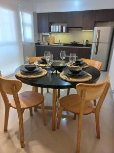 Dapur atau dapur kecil di Tanguero Appartment