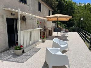 Balkón nebo terasa v ubytování Agriturismo Tra Le Colline