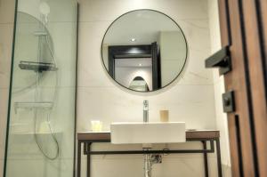 Koupelna v ubytování ASTE hotel