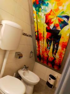 Koupelna v ubytování Al Bastione B&B