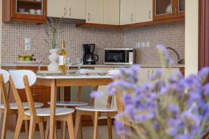 Kuchyňa alebo kuchynka v ubytovaní Nostos - Psili Ammos Apartments