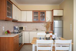 Kuchyňa alebo kuchynka v ubytovaní Nostos - Psili Ammos Apartments