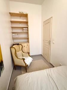 Postel nebo postele na pokoji v ubytování Charmant appartement grande terrasse