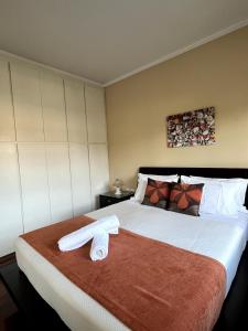 Posteľ alebo postele v izbe v ubytovaní Armonia House Potamos Village