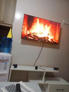 TV a/nebo společenská místnost v ubytování Saich Homely Near Jkia
