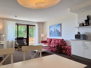 Η κουζίνα ή μικρή κουζίνα στο Kastanienhof Apartment Hotel