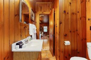 Koupelna v ubytování Cabin at Lake Lure + 24 fotografií