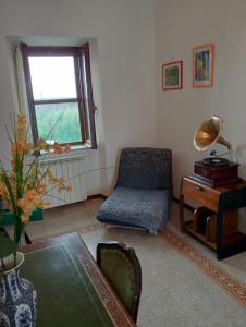 Posezení v ubytování B&B Casetta Ninfa