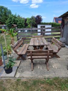 Κήπος έξω από το Ferienwohnung am Kloster Drübeck