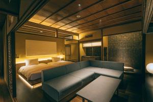 Katil atau katil-katil dalam bilik di Gamagori Classic Hotel