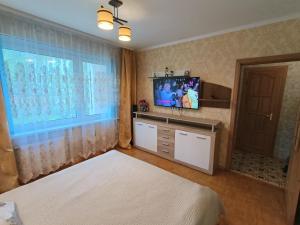 TV a/nebo společenská místnost v ubytování Weekend Home