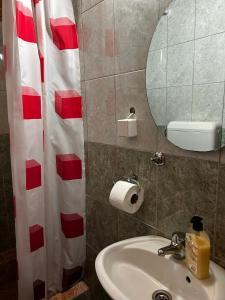 Koupelna v ubytování Guesthouse Nedajno