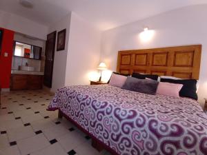 Postel nebo postele na pokoji v ubytování Hotel Doña Chela En Calvillo
