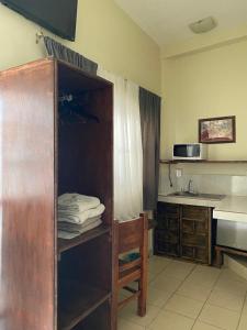 Kuchyň nebo kuchyňský kout v ubytování Hotel Doña Chela En Calvillo