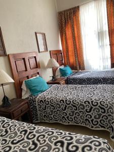 Postel nebo postele na pokoji v ubytování Hotel Doña Chela En Calvillo